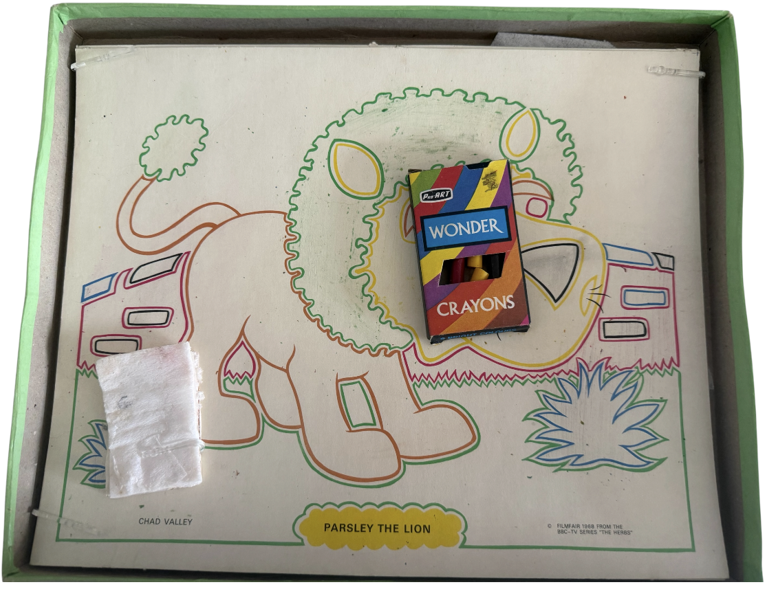 Vintage 1968 Chad Valley - The Herbs Wipe Off Colour Cards Based On The Popular TV Series - Fantastic Condition Complete In The Original Box