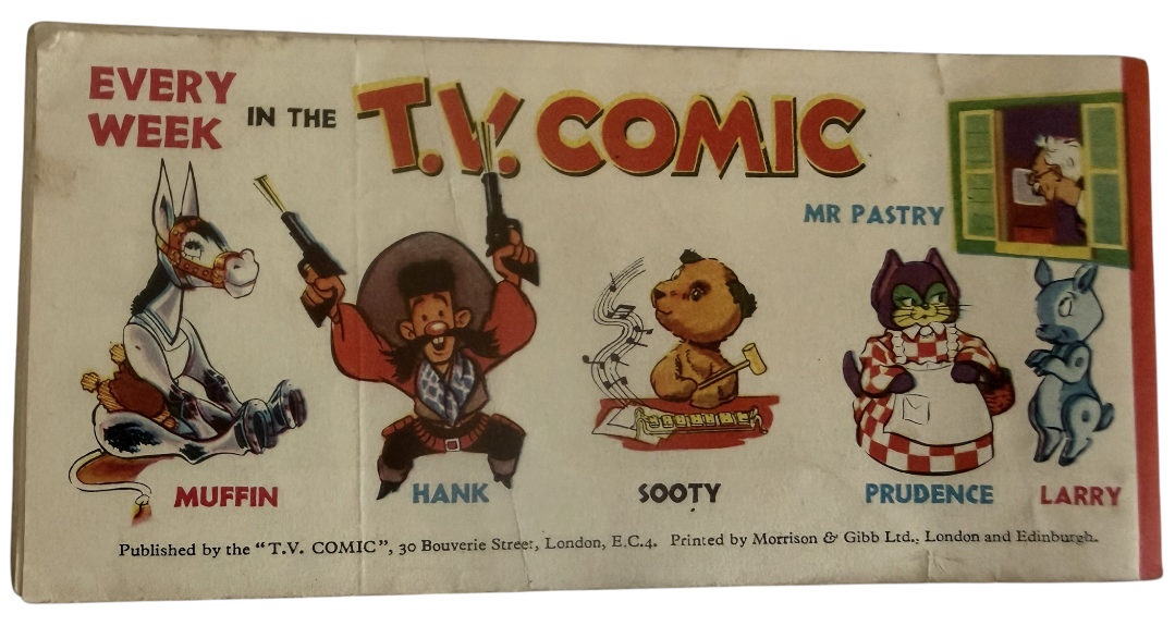 Vintage 1951 TV Comics - Mr Pastry's Sportsday T.V. Mini Comic Book No. 4 - Rare Copy - Ex Shop Stock (6.0 Grade)