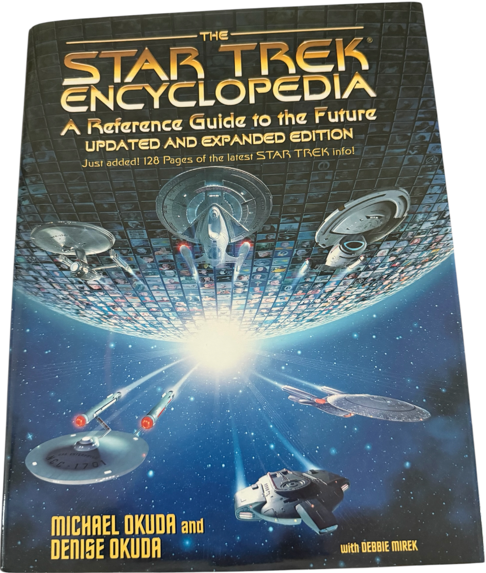 Vintage 1999 Pocket Books Star Trek Encyclopedia Hardcover 1st Edition 1st Print Michael Okuda - Near Mint Condition Ex Shop Stock