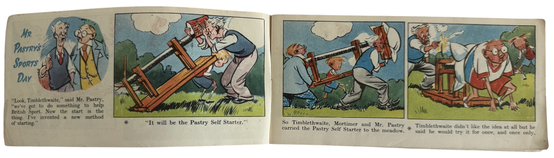 Vintage 1951 TV Comics - Mr Pastry's Sportsday T.V. Mini Comic Book No. 4 - Rare Copy - Ex Shop Stock (6.0 Grade)