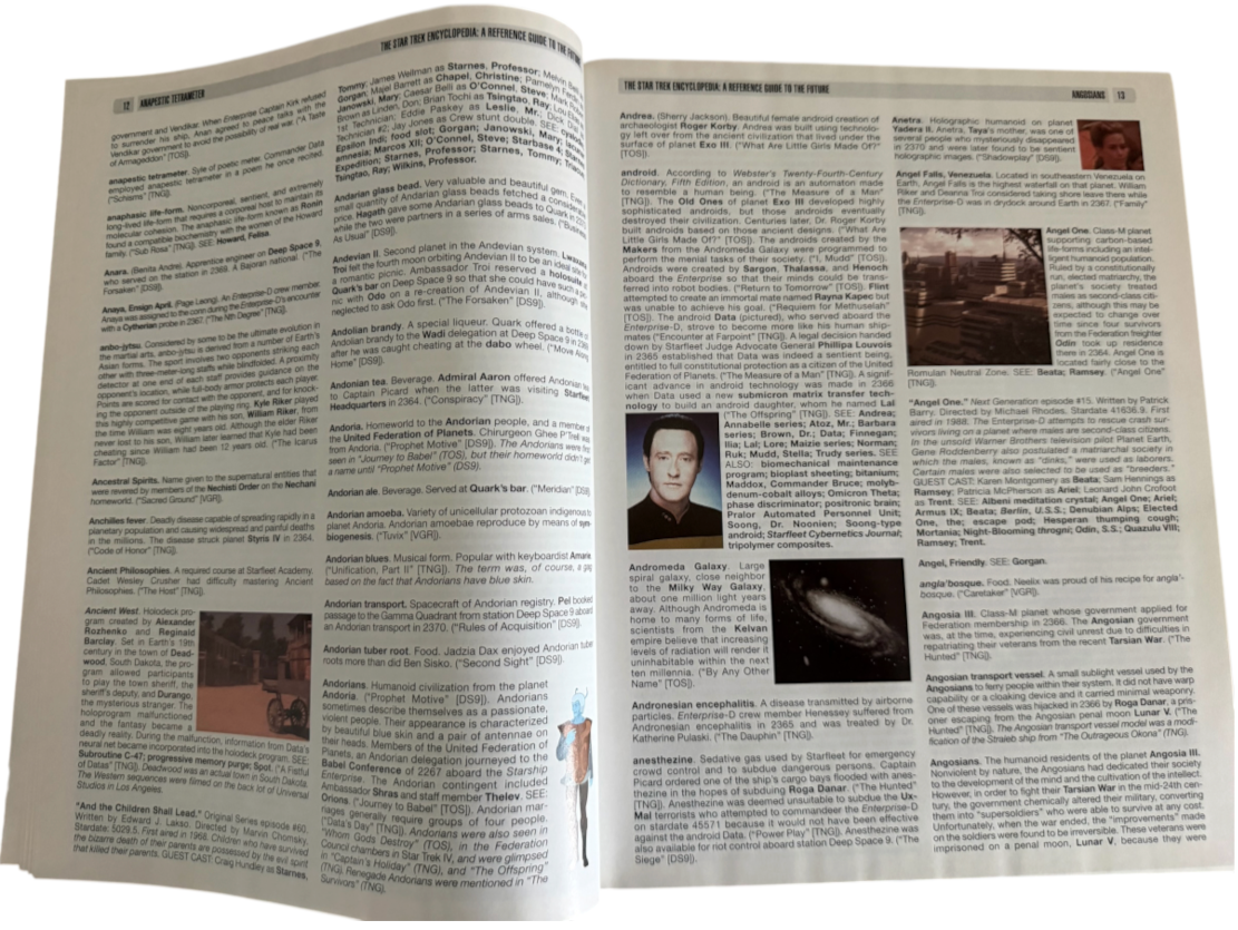 Vintage 1999 Pocket Books Star Trek Encyclopedia Hardcover 1st Edition 1st Print Michael Okuda - Near Mint Condition Ex Shop Stock