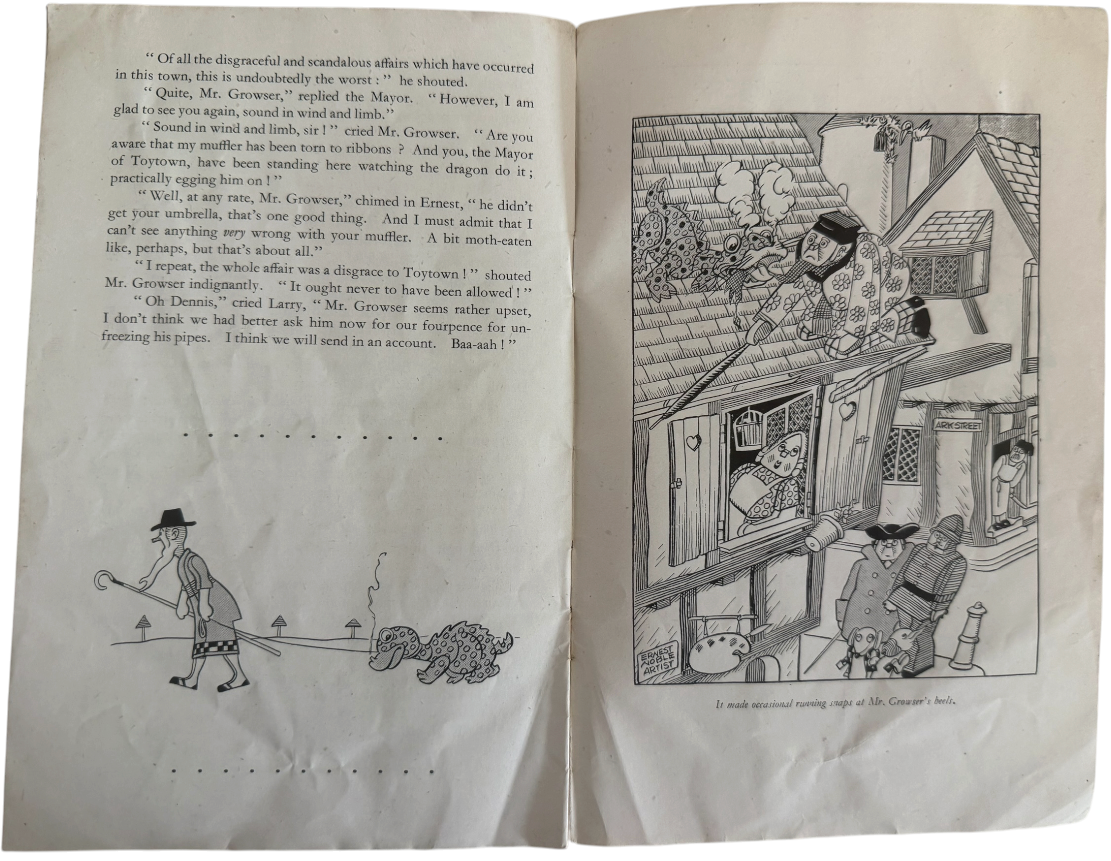 Vintage 1940's The Adventures Of Larry The Lamb Toy Town Series No. 6 Comic - Very Good Condition