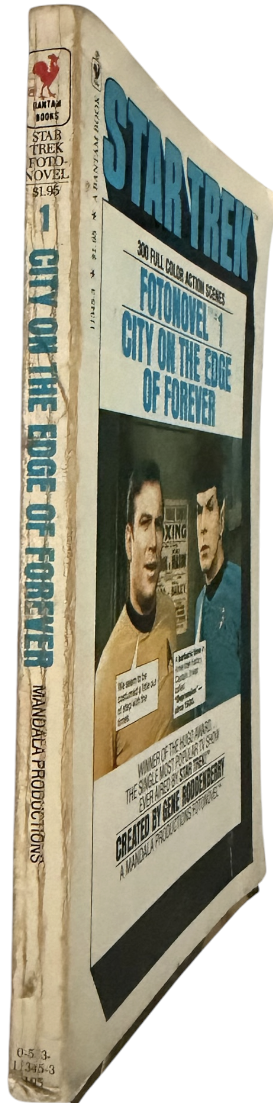 Vintage 1977 Star Trek Fotonovel No. 1 City On The Edge Of Forever Paperback Book - Fantastic Condition.
