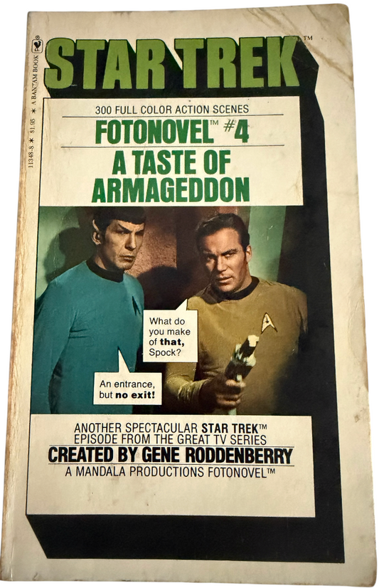 Vintage 1978 Star Trek Fotonovel No. 4 A Tate Of Armageddon Paperback Book - Very Good Condition Former Shop Stock