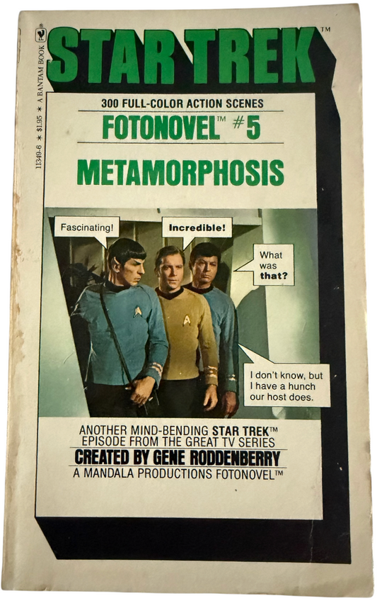 Vintage 1978 Star Trek Fotonovel No. 5 Metamorphosis Paperback Book - Very Good Condition Former Shop Stock