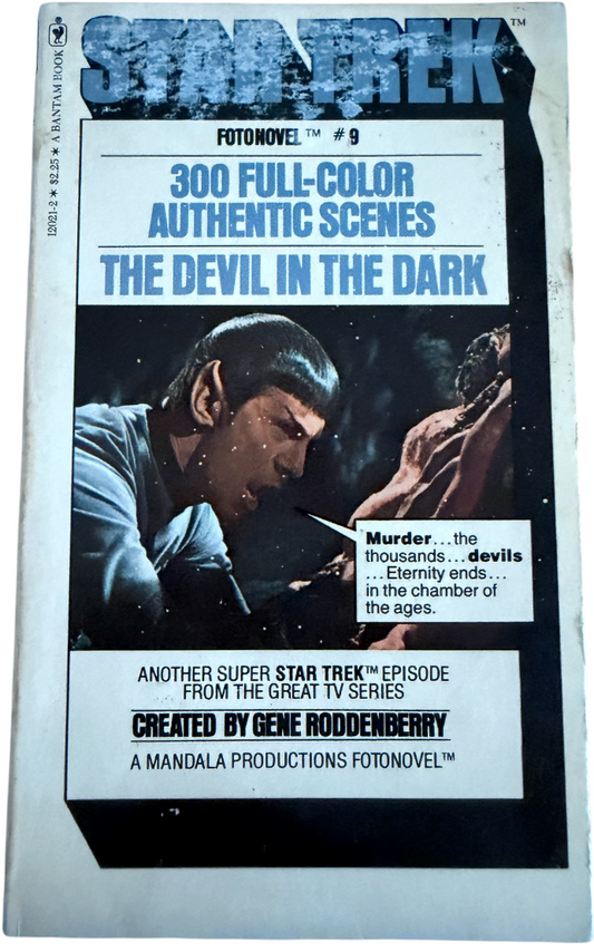 Vintage 1978 Star Trek Fotonovel No. 9 - The Devil In The Dark Paperback Book - Very Good Condition Former Shop Stock