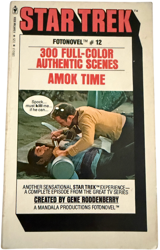 Vintage 1978 Star Trek Fotonovel No. 12 - Amok Time Paperback Book - Fantastic Condition Former Shop Stock
