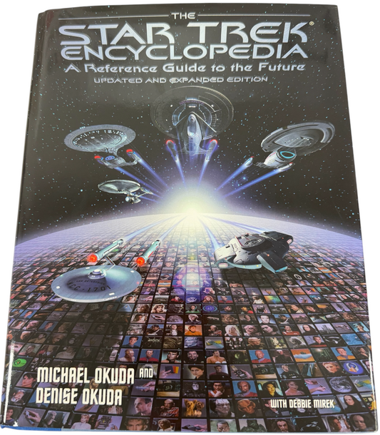 Vintage 1997 Pocket Books - Star Trek Encyclopedia A Reference Guide To The Future Updated & Expanded Hardback - Nr Mint Unsold Former Shop Stock