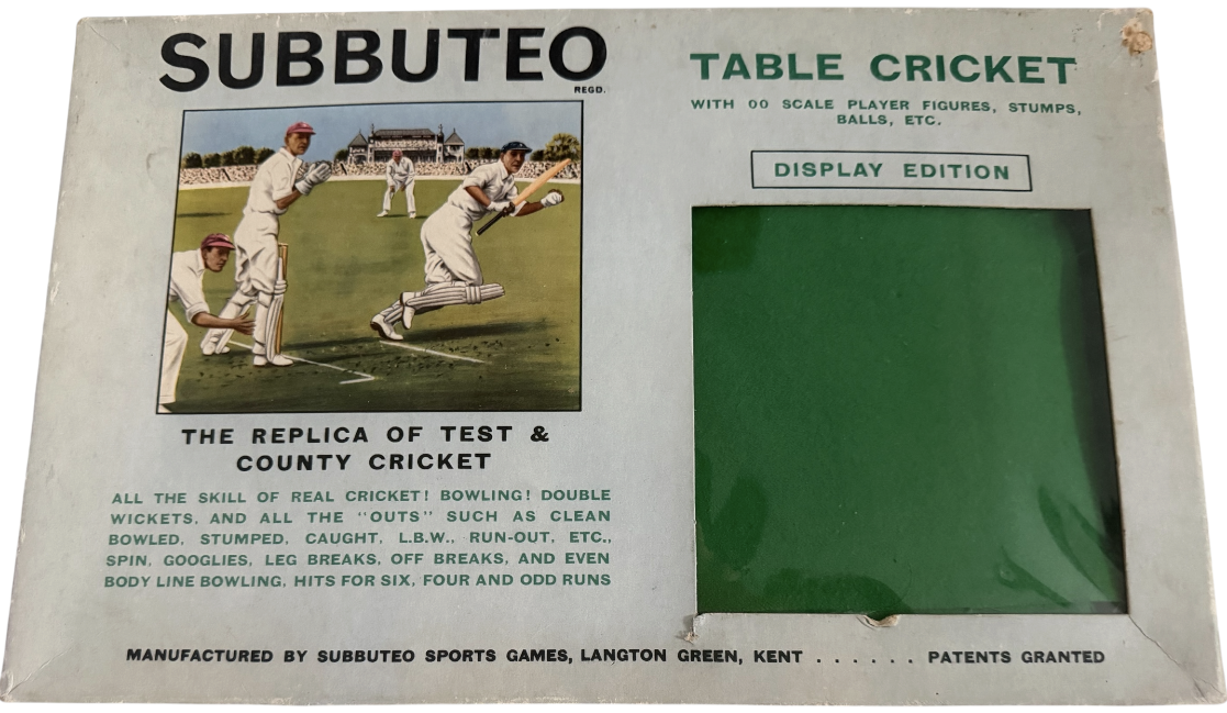 Vintage 1968 Subbuteo Display Edition - Table Cricket Game - Complete Plus Extras - Screens &amp; Scoreboard - In The Original Box