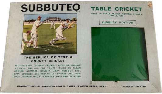 Vintage 1968 Subbuteo Display Edition - Table Cricket Game - Complete Plus Extras - Screens &amp; Scoreboard - In The Original Box