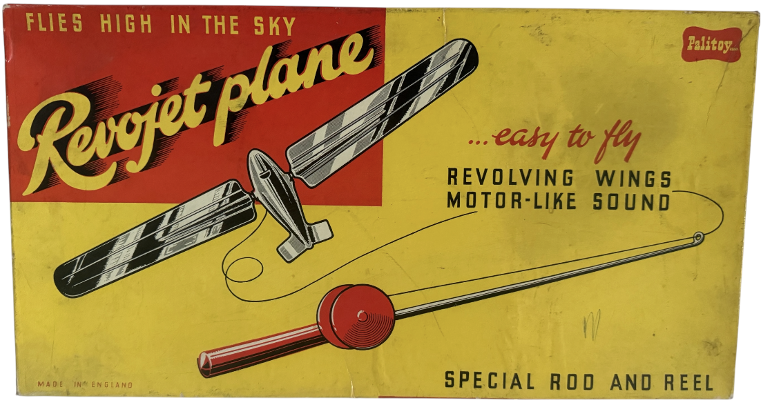 Vintage Palitoy 1950's Revojet Plane - Easy To Fly - Realistic In Flight - Fantastic Condition In The Original Box