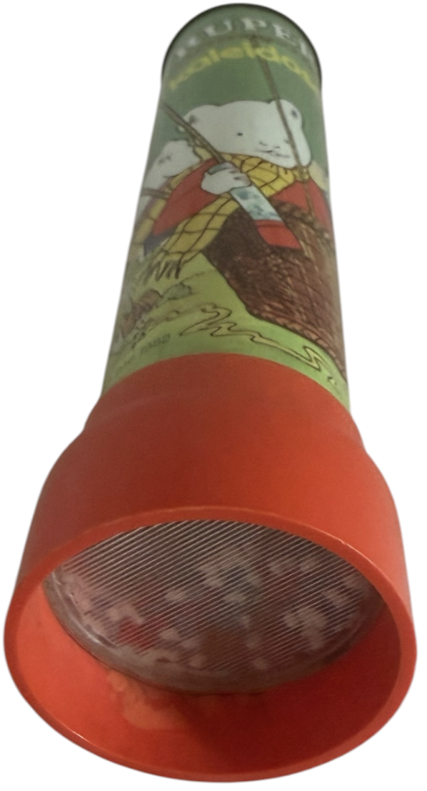 Vintage Goodtime Toys By Green Monk 1982 Rupert The Bear Kaleidoscope - Very Good Working Condition