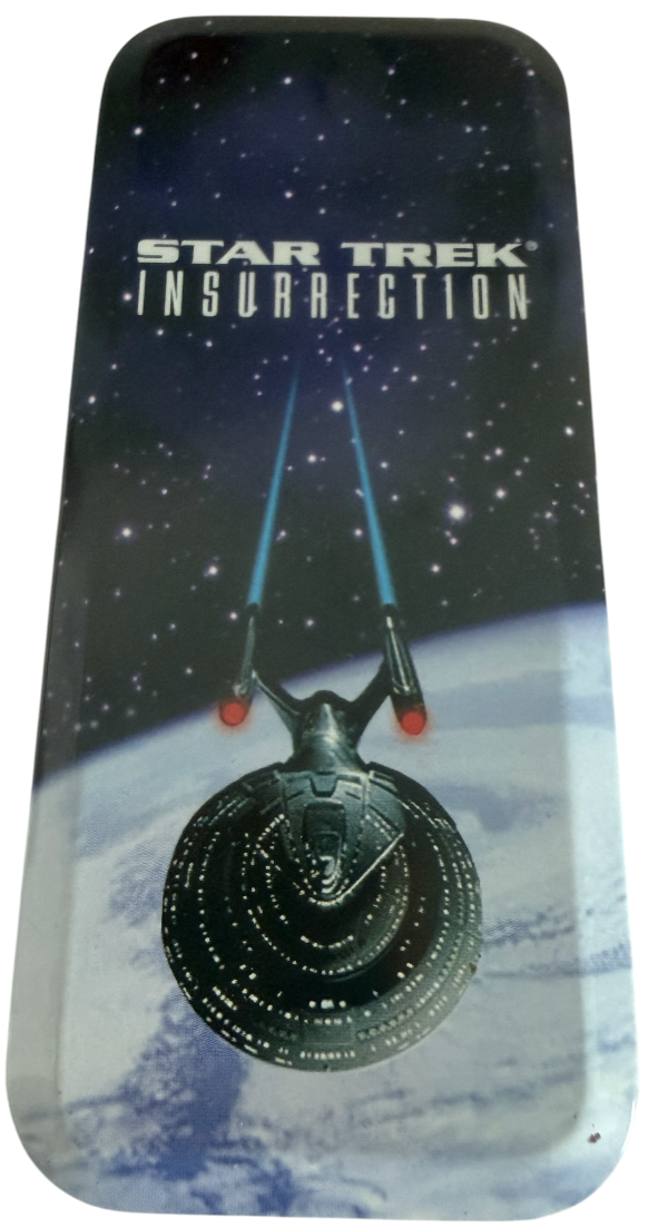 Vintage Wesco 1999 Star Trek Insurrection USS Enterprise NCC-1701E Star Ship Analogue Wrist Watch In Collectors Tin -Ex Shop Stock