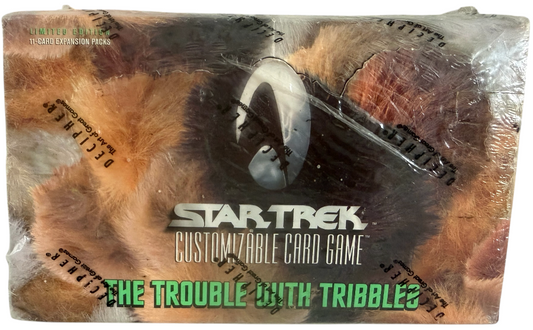 Vintage Decipher 2000 Star Trek The Trouble With Tribbles - Limited Edition Customizable Card Game Game 11 Card Expansion Packs - Sealed Box With 30 Packs - Brand New Factory Sealed Shop Stock Room Find