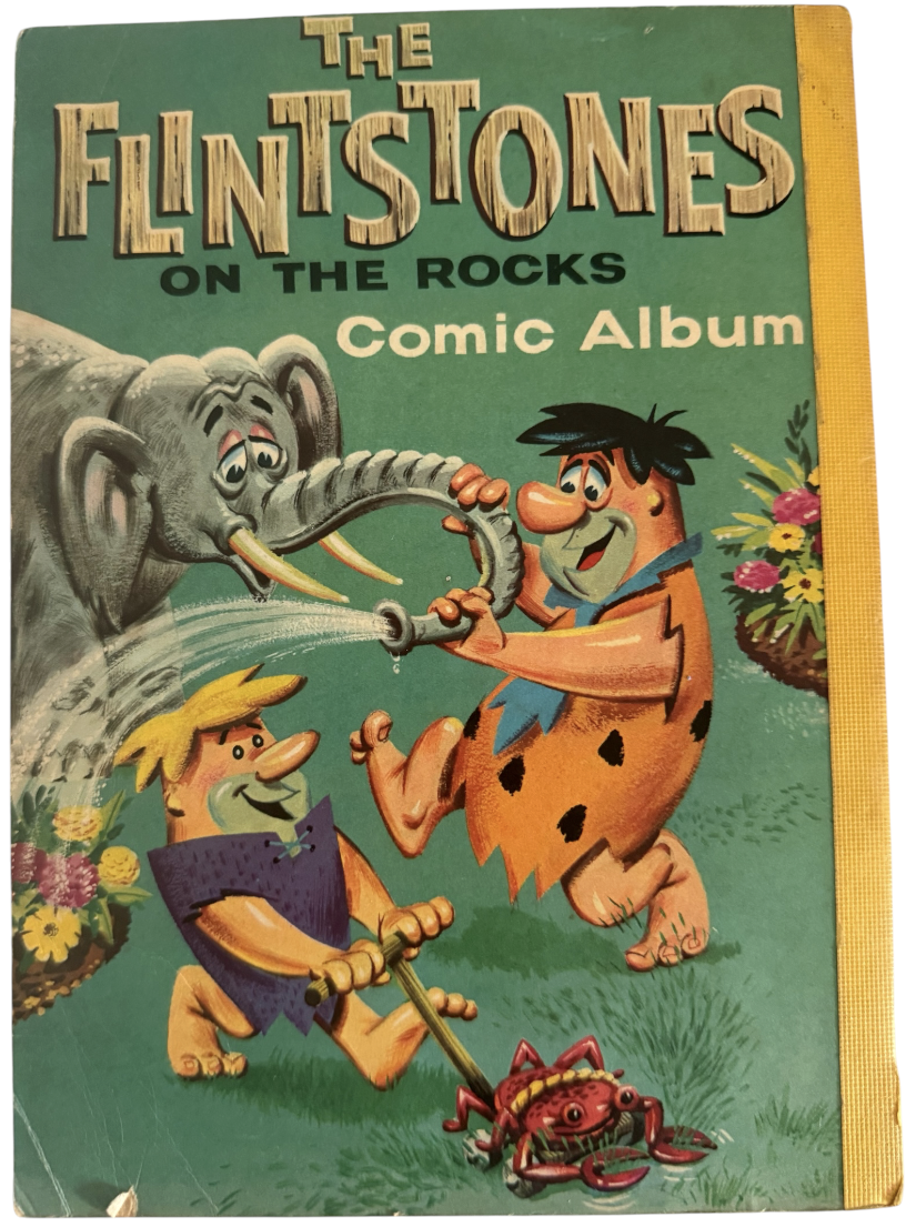 Vintage 1961 The Flintstones On The Rocks Comic Album Softback Book - Very Good Condition (4.0 Grade) - Ultra Rare Item.