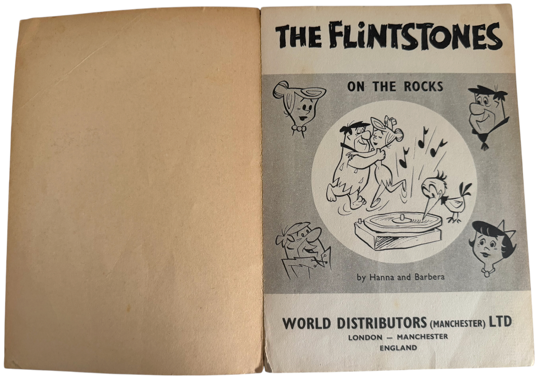 Vintage 1961 The Flintstones On The Rocks Comic Album Softback Book - Very Good Condition (4.0 Grade) - Ultra Rare Item.