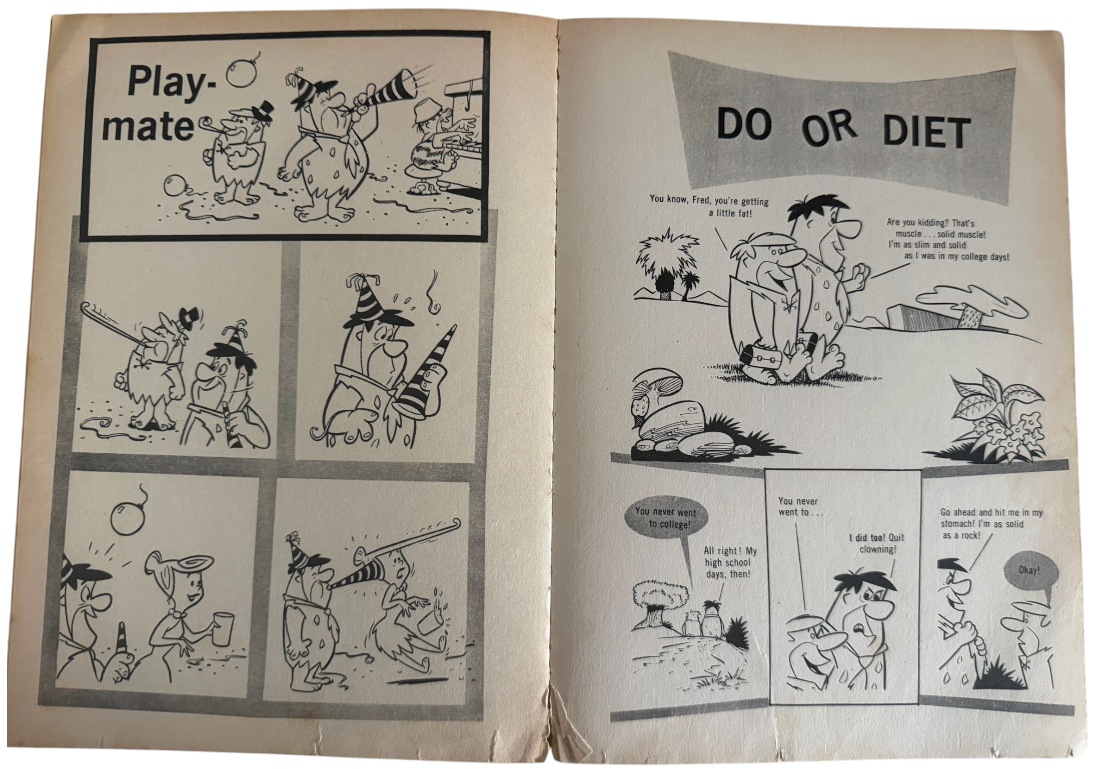 Vintage 1961 The Flintstones On The Rocks Comic Album Softback Book - Very Good Condition (4.0 Grade) - Ultra Rare Item.