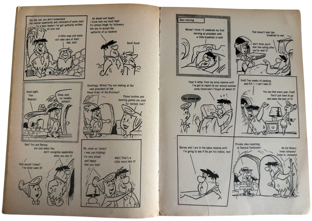 Vintage 1961 The Flintstones On The Rocks Comic Album Softback Book - Very Good Condition (4.0 Grade) - Ultra Rare Item.