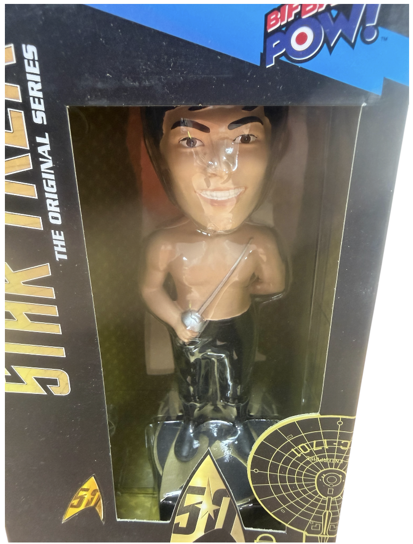 2016 Biff Bang Pow Star Trek The Original Series - The Naked Time Sulu Bobble Head - Ex Shop Stock