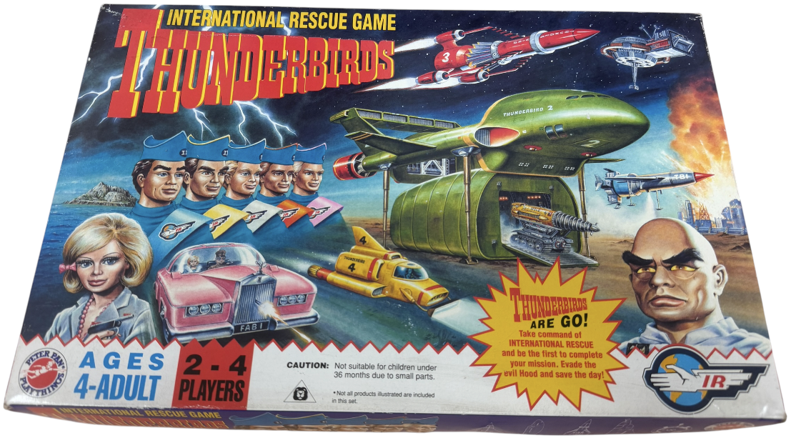 Vintage 1992 Gerry Andersons Thunderbirds International Rescue Board Game - Former Shop Counter Display Item