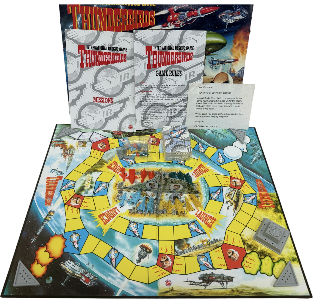 Vintage 1992 Gerry Andersons Thunderbirds International Rescue Board Game - Former Shop Counter Display Item