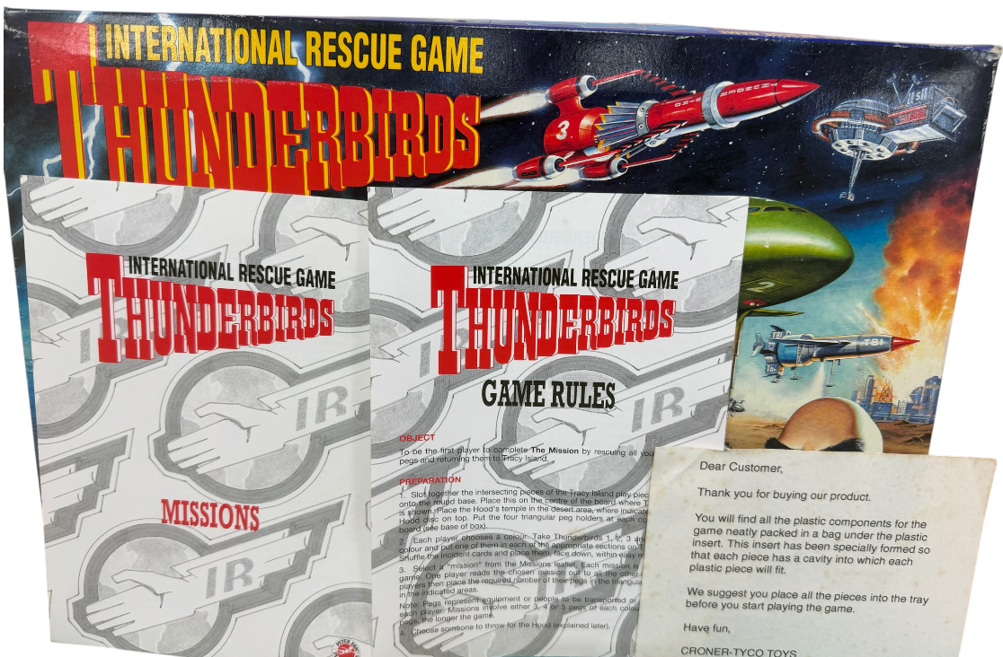 Vintage 1992 Gerry Andersons Thunderbirds International Rescue Board Game - Former Shop Counter Display Item