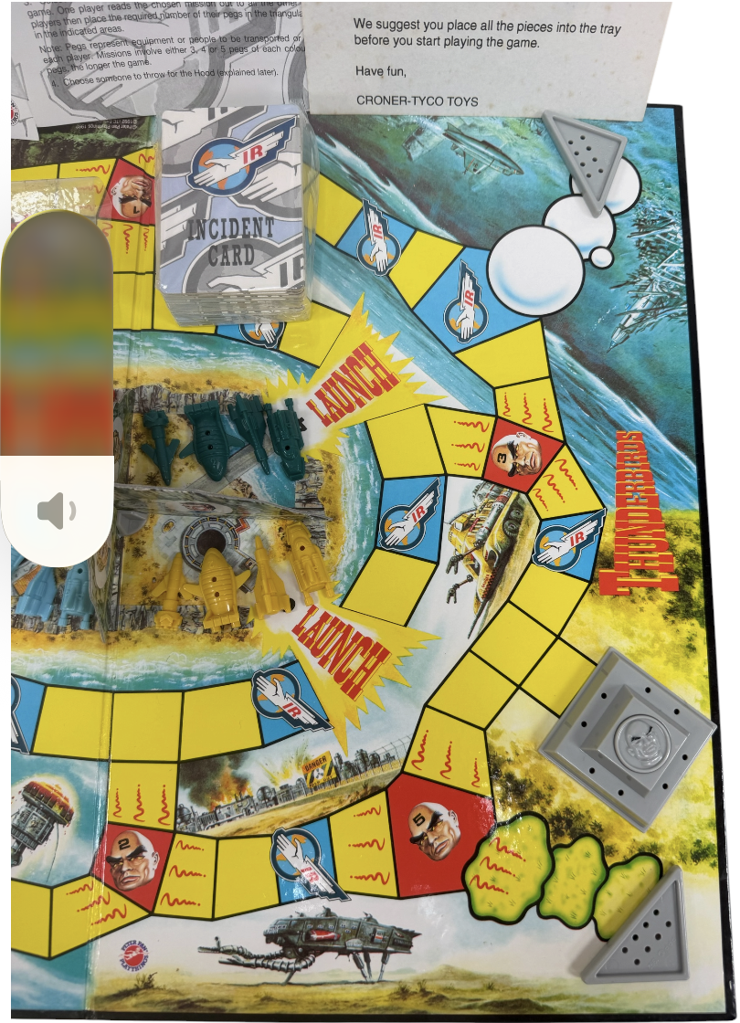Vintage 1992 Gerry Andersons Thunderbirds International Rescue Board Game - Former Shop Counter Display Item