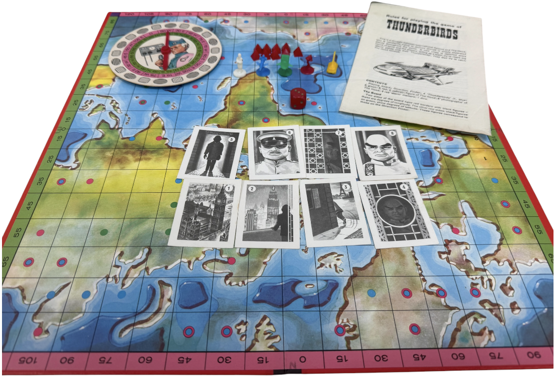 Vintage Waddingtons 1966 Gerry Andersons Thunderbirds The Board Game - Fantastic Condition 100% Complete - In The Original Box
