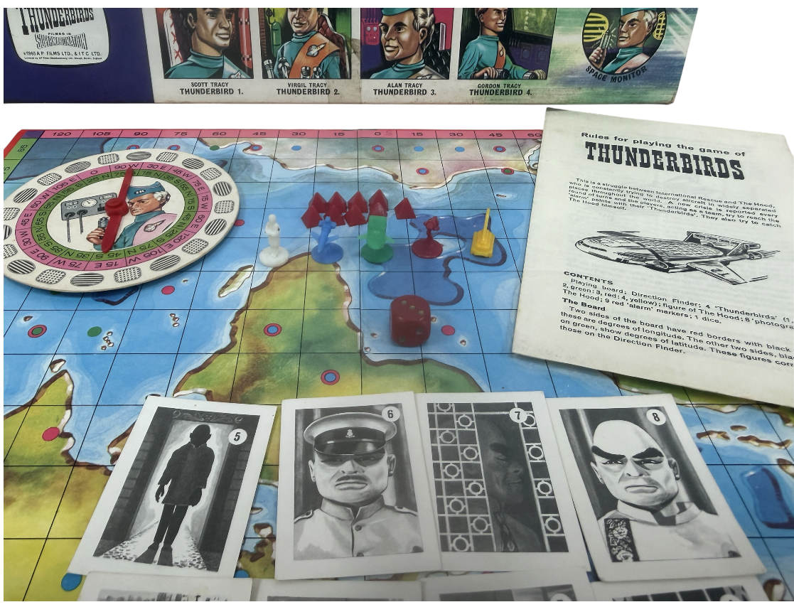 Vintage Waddingtons 1966 Gerry Andersons Thunderbirds The Board Game - Fantastic Condition 100% Complete - In The Original Box