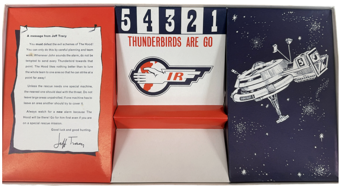 Vintage Waddingtons 1966 Gerry Andersons Thunderbirds The Board Game - Fantastic Condition 100% Complete - In The Original Box