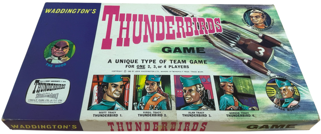 Vintage Waddingtons 1966 Gerry Andersons Thunderbirds The Board Game - Fantastic Condition 100% Complete - In The Original Box
