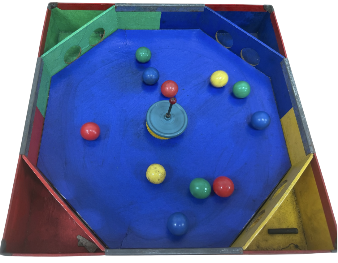 Vintage 1920's The Game Whirletto - Spinning Top Action Game - Very Good Condition - In The Original Box