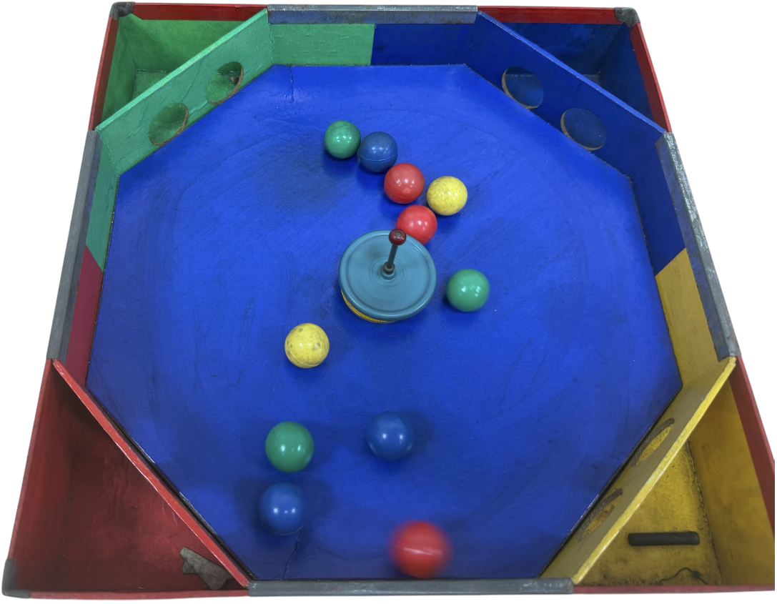 Vintage 1920's The Game Whirletto - Spinning Top Action Game - Very Good Condition - In The Original Box