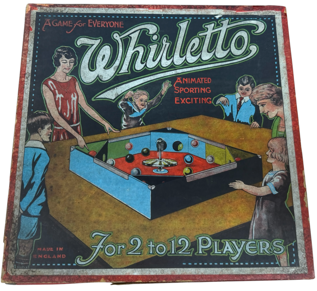 Vintage 1920's The Game Whirletto - Spinning Top Action Game - Very Good Condition - In The Original Box