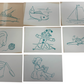 Vintage 1950's Codeg Draw A Picture Tracing Slate - Complete With 13 Pictures to Copy -&nbsp; Very Good Condition Complete And Boxed