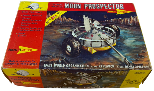 Vintage 1967 Gerry Andersons Ultra Rare Project Sword Battery Operated Moon Prospector By Century 21 Toys - Very Good Working Condition - In The Original Box