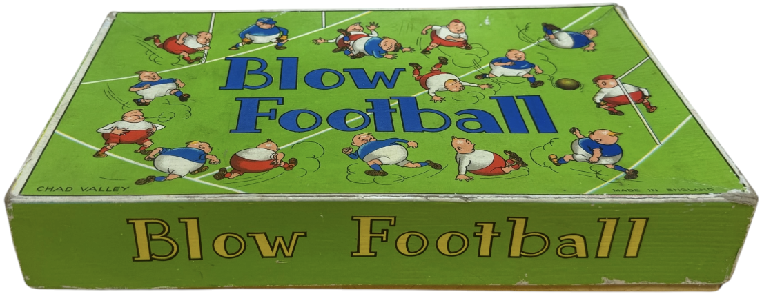 Vintage 1930's Chad Valley - Blow Football - Table Soccer Game - Complete In The Original Box With Extras
