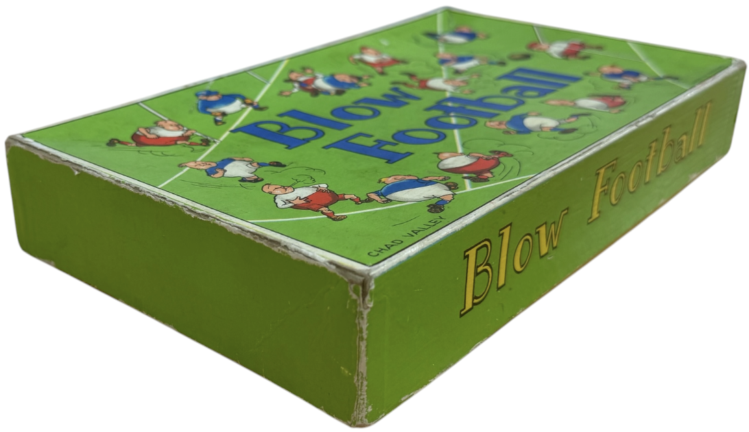 Vintage 1930's Chad Valley - Blow Football - Table Soccer Game - Complete In The Original Box With Extras