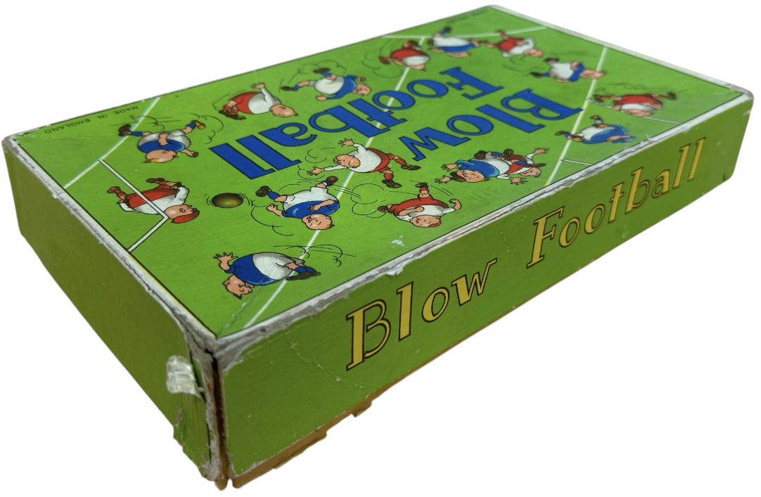 Vintage 1930's Chad Valley - Blow Football - Table Soccer Game - Complete In The Original Box With Extras