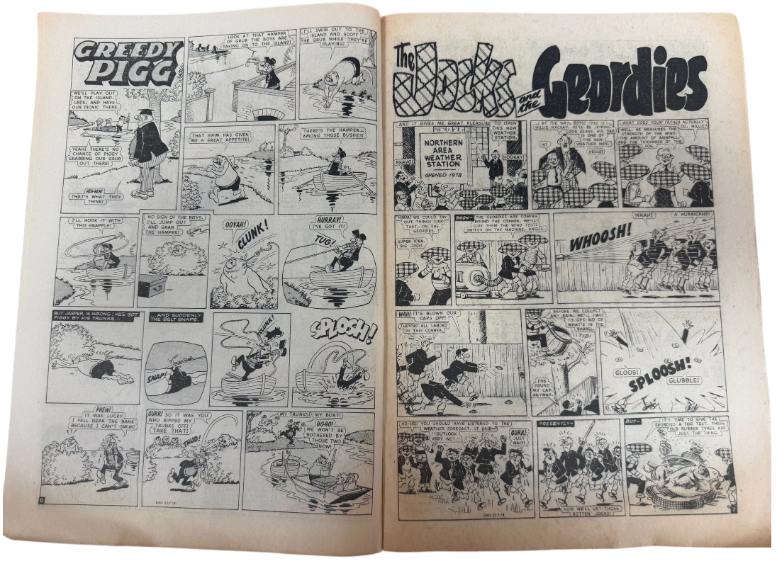 Vintage 1978 The Dandy Weekly Boys And Girls Comic Issue No. 1913 July 22nd 1978 By D C Thompson &amp; Co (3.5 Grade)