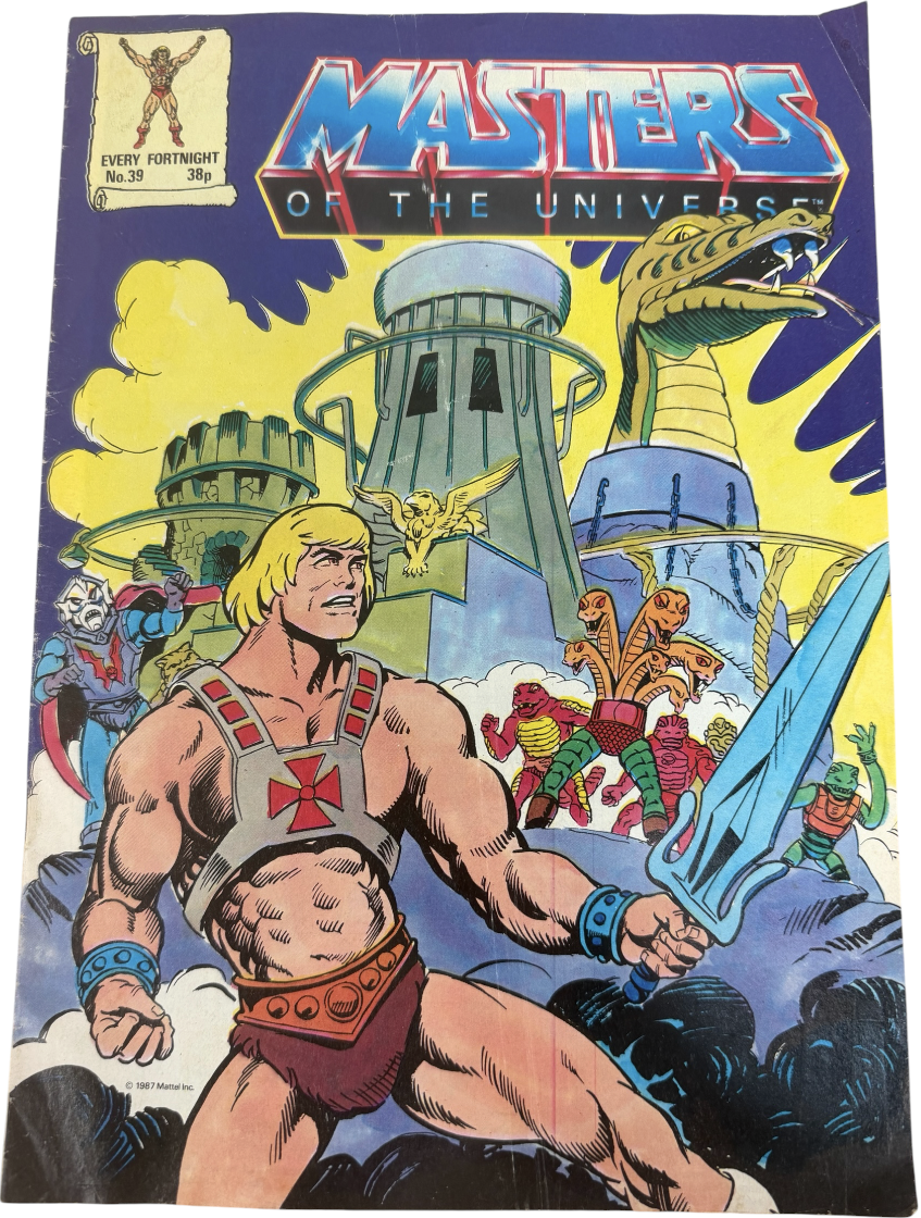 Vintage Mattel 1987 - Masters Of The Universe Comic Issue No. 39 1987 - Very Rare Copy In Very Condition - Ex Shop Stock (3.5 Grade