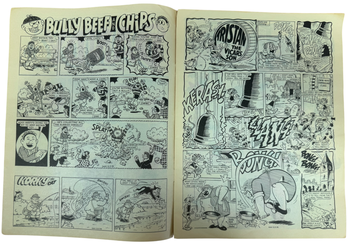 Vintage 1990 The Dandy Weekly Boys And Girls Comic Issue No. 2547 September 15th 1990 By D C Thompson &amp; Co (5.5 Grade