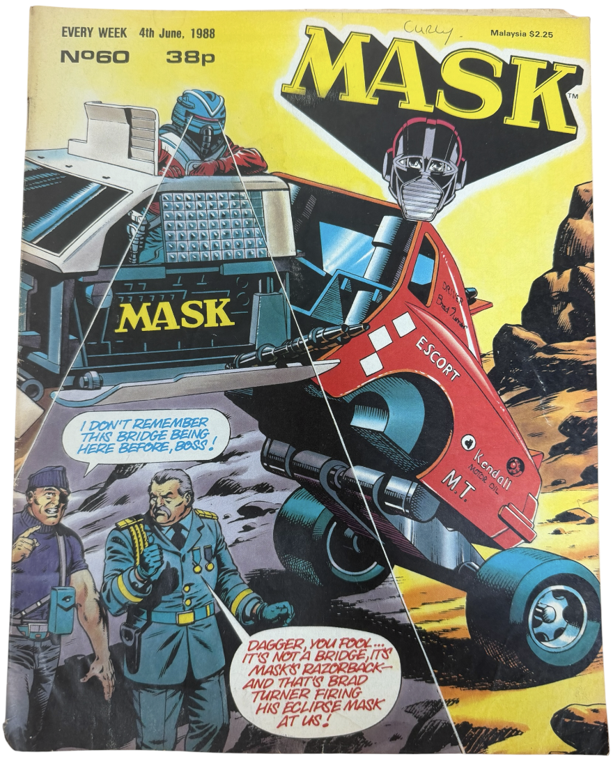 Vintage 1988 Fleetway Publications - Mask Weekly Comic Issue No.60 4th June 1988 - Ex Shop Stock (Grade 4.0)