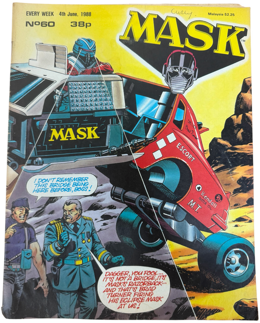 Vintage 1988 Fleetway Publications - Mask Weekly Comic Issue No.60 4th June 1988 - Ex Shop Stock (Grade 4.0)