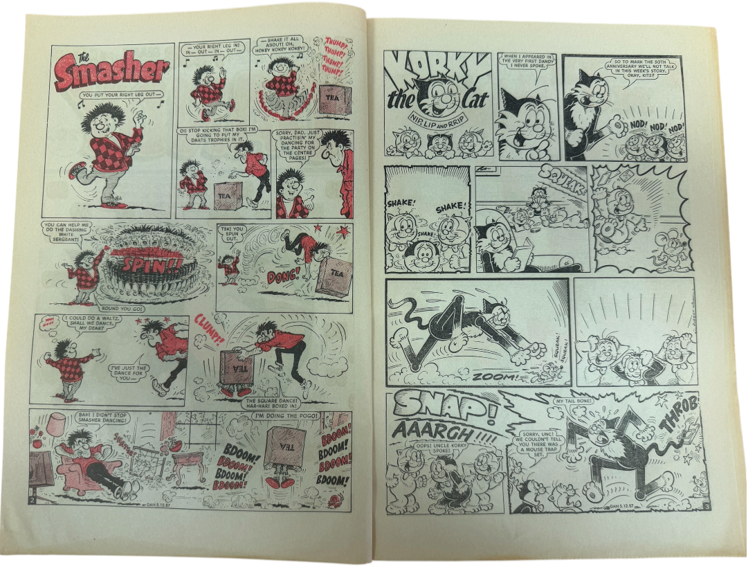 Vintage Rare The Dandy 50th Birthday Special Issue Weekly Boys And Girls Comic Magazine - Ex Shop Stock (6.0 Grade)