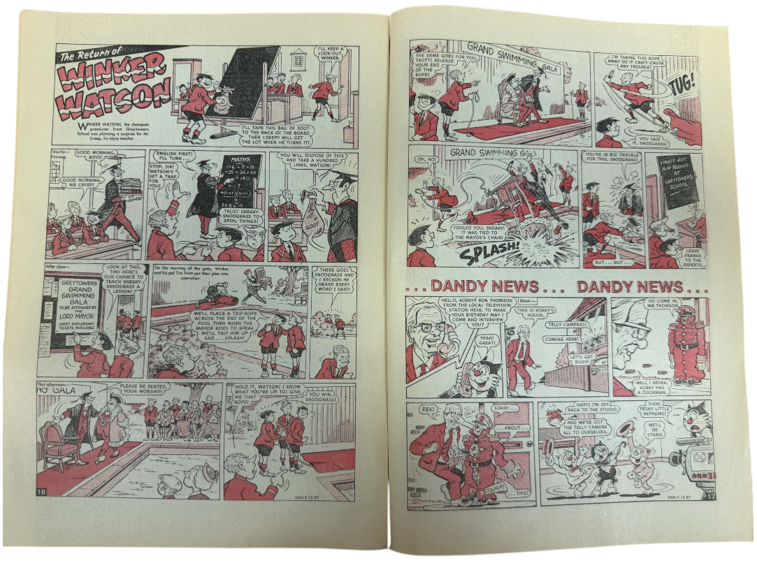 Vintage Rare The Dandy 50th Birthday Special Issue Weekly Boys And Girls Comic Magazine - Ex Shop Stock (6.0 Grade)