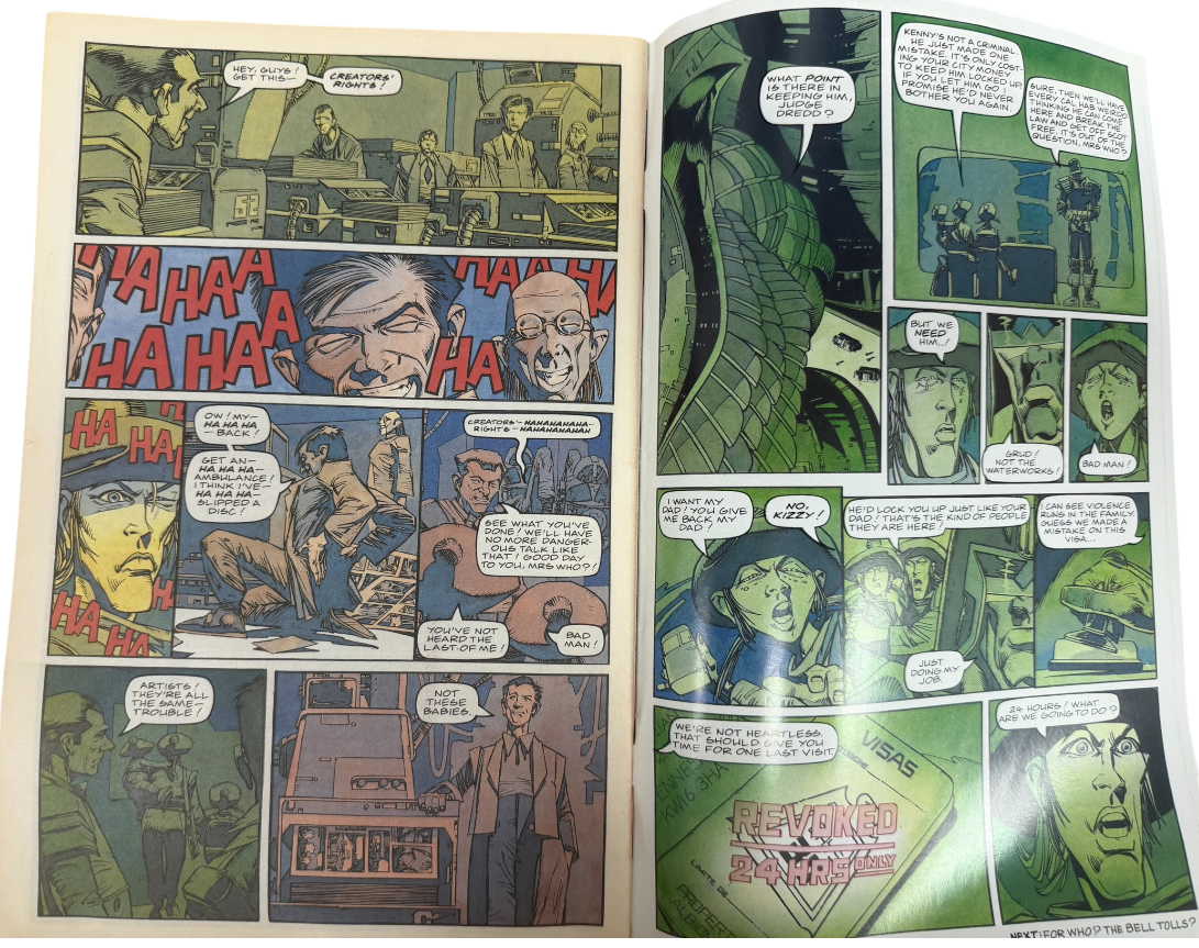 Vintage 1990 Fleetway Publications - Judge Dredd The Magazine Issue No.1 October 1990 - Ex Shop Stock (Grade 6.5)
