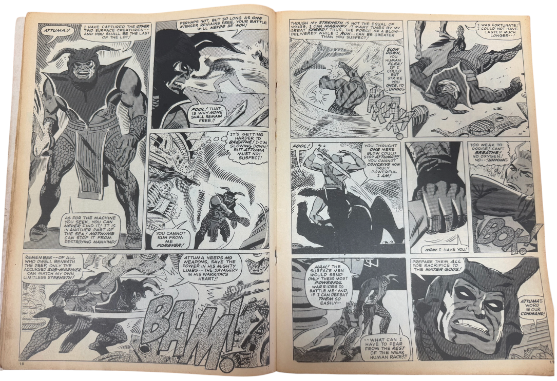 Vintage 1974 Marvel Comics - The Avengers - Britain's Greatest Comic Issue No.23 February 1974 - Ex Shop Stock (Grade 4.0)