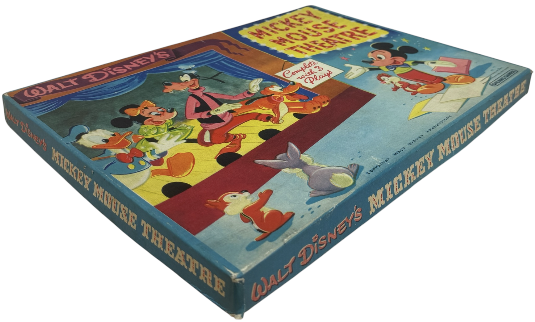 Vintage 1950's Spears Games - Mickey Mouse Theatre - In The Original Box With letter From Richard Spear