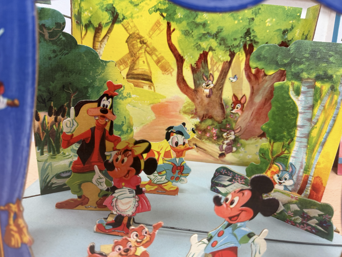 Vintage 1950's Spears Games - Mickey Mouse Theatre - In The Original Box With letter From Richard Spear